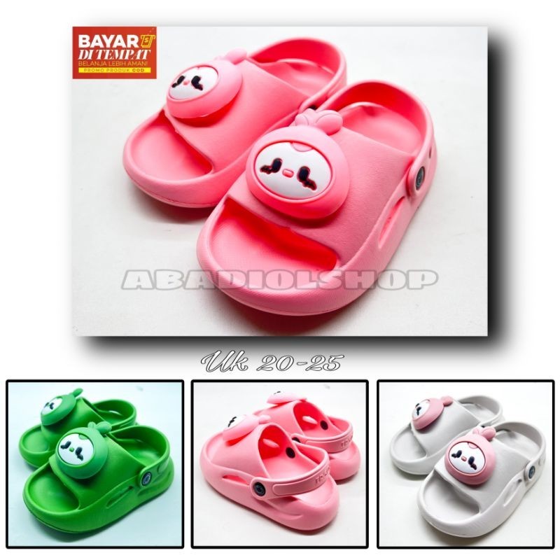 IRSOE - SANDAL SLIP ON IRSOE 307 MOTIF BONEKA TERBARU /SANDAL SELOP IRSOE WANITA & PRIA TERMURAH UK 