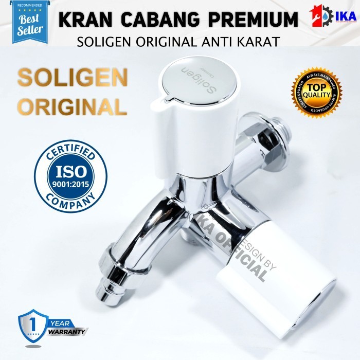 Produk Terbaru Kran Cabang S22 New Soligen Kran Shower Putih / Kran Cabang Shower