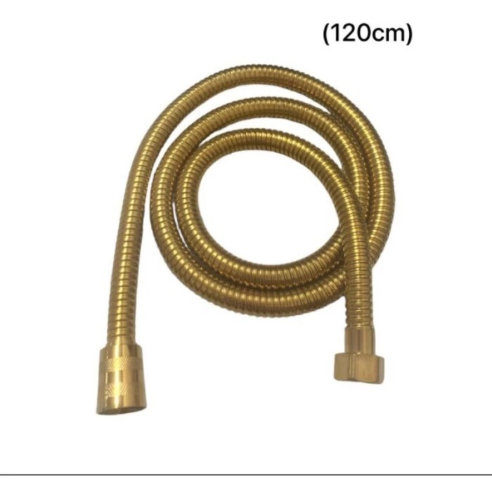 Produk Terbaru Selang Shower Gold Panjang 120 Cm / Selang Shower Kamar Mandi Gold