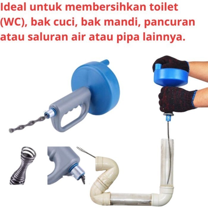 Produk Terbaru Alat Pendorong Wc Mampet Got Watafel Saluran Kamar Mandi Tersumbat