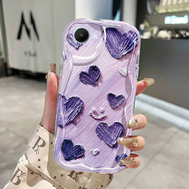 Casing Hp Realme C30 Realme C30s Realme Narzo 50i Prime Case hp lukisan minyak Love Casing ponsel le