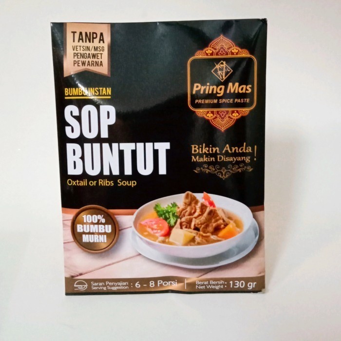 

Pring Mas Bumbu Instan Sop Buntut 120 Gr