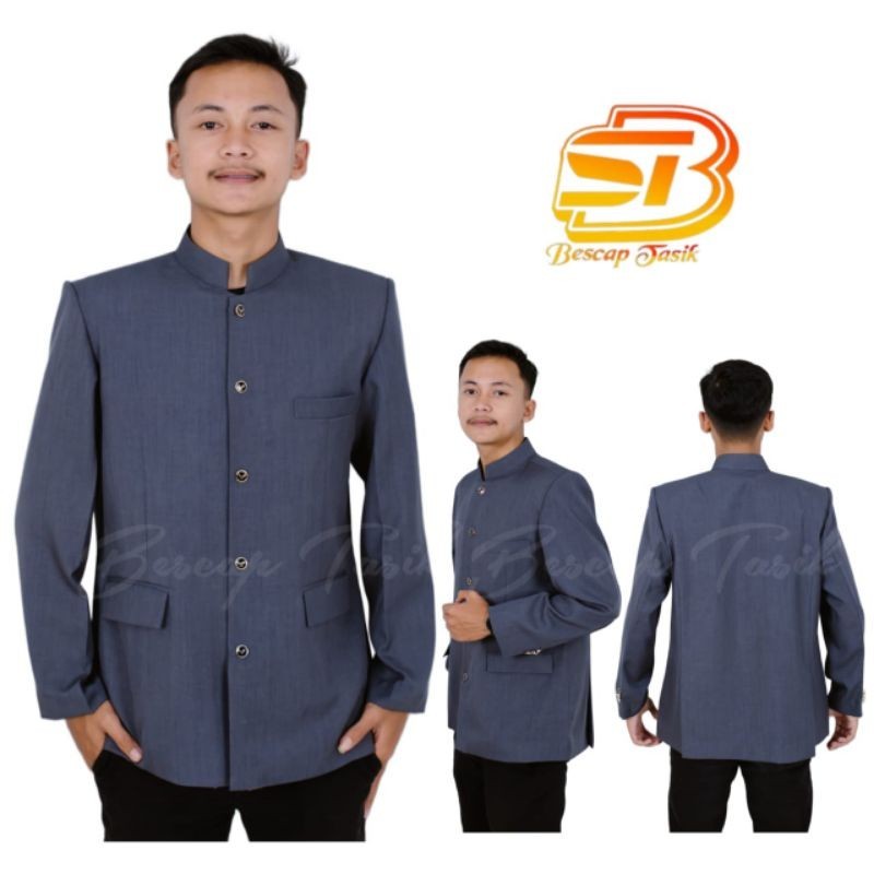 Jasko Polos Motif Saku Tutup Jas Koko Jasko Premium Jasko Original Jasko Tasik Atasan Muslim Pria