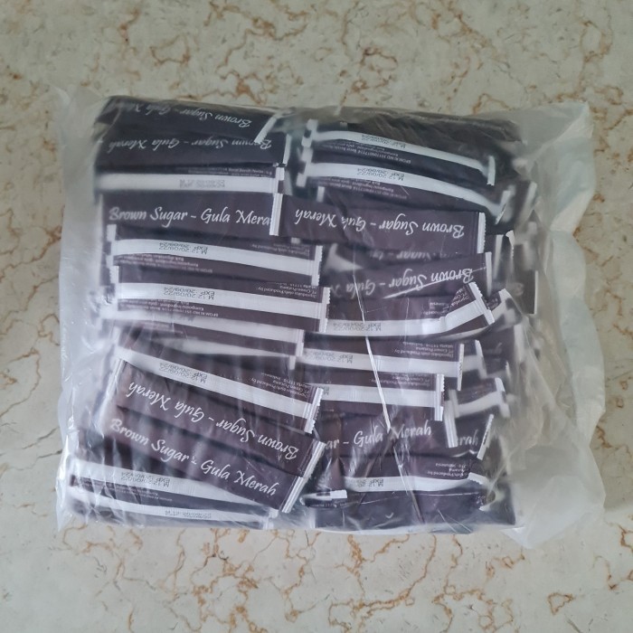 

Brown Sugar Sachet 250Pcs/Brown Sugar Sti 250Pcs/Gula Merah Sachet
