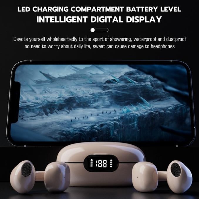 Jovitech Wireless Ear Clip Earphone Bluetooth Tws Headset - T93 Loewe_Vit