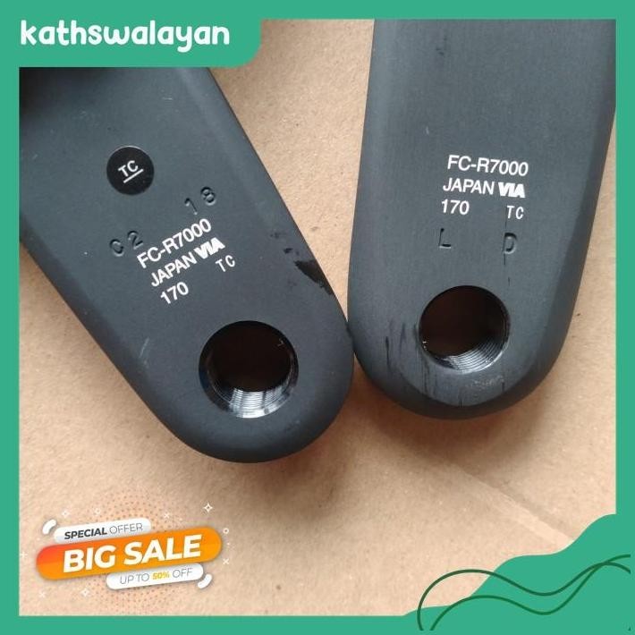 GIR/CRANKSET/CRANK SET SHIMANO 105 FC-R7000 HOLLOWTECH 2/HT2 53T-39T PRODUK TERBAIK