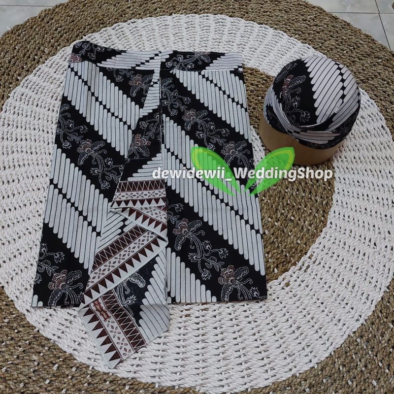 [1set] Sapit Urang + Blangkon / Motif Lereng Kembang