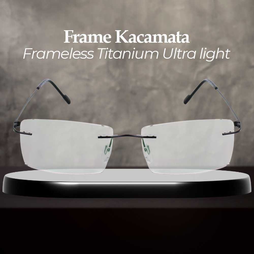 FONEX Frame Kacamata Frameless Titanium Ultra Light - JHY-295