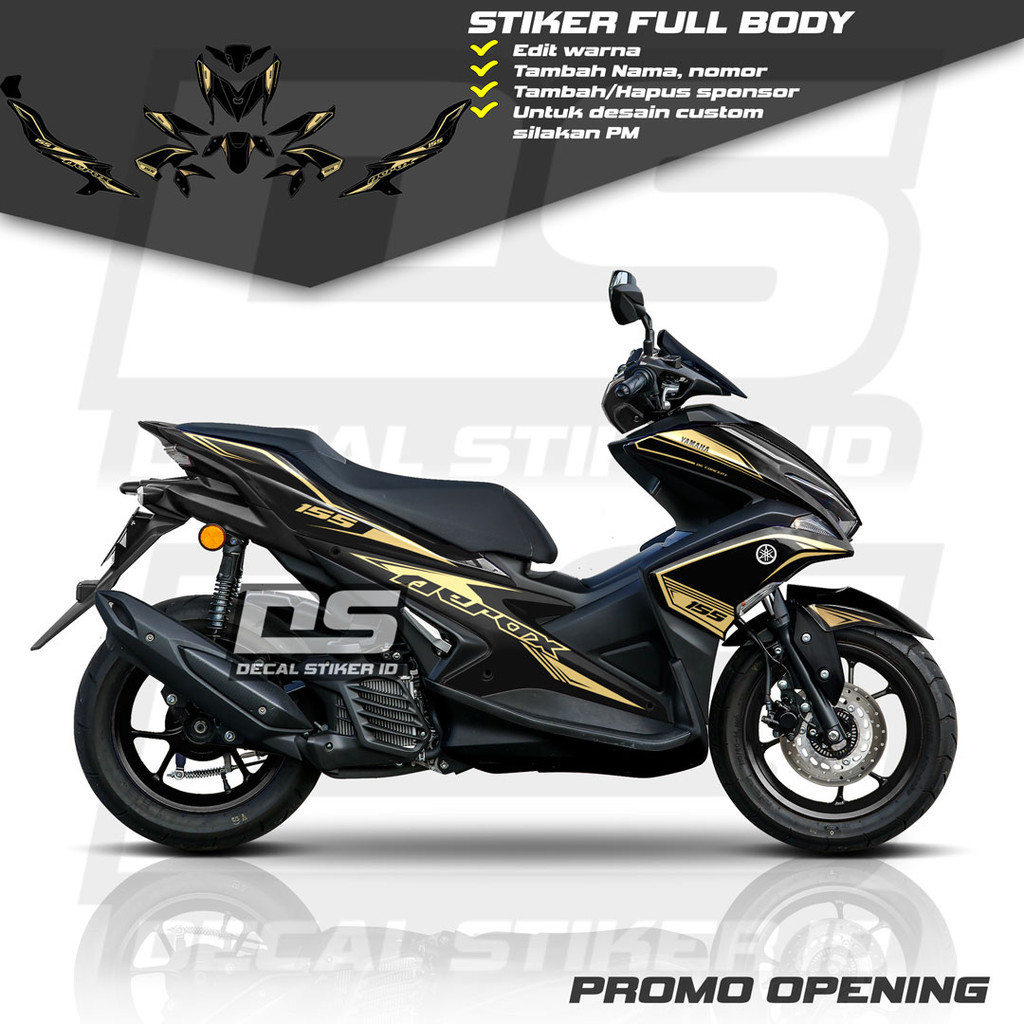 Decal Aerox 155 Full Body Keren Stiker Aerox 155 Full Body Keren Striping Aerox 155 Terbaru Decal Ae