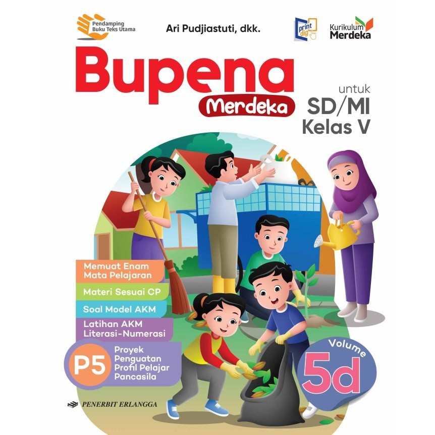 BUKU BUPENA MERDEKA SD/MI KELAS 5D KURIKULUM MERDEKA (BARU & ORIGINAL)