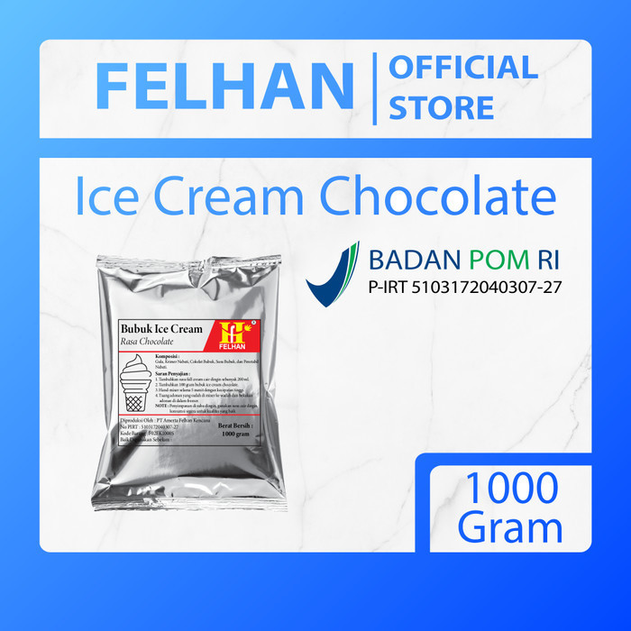 

Felhan - Bubuk Ice Cream Chocolate (1000 Gram)