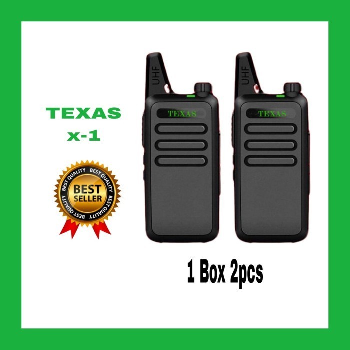 Gercep Paket Ht Texas X-1 Sekelas Wlan Bagus Murah Isi 2Pcs