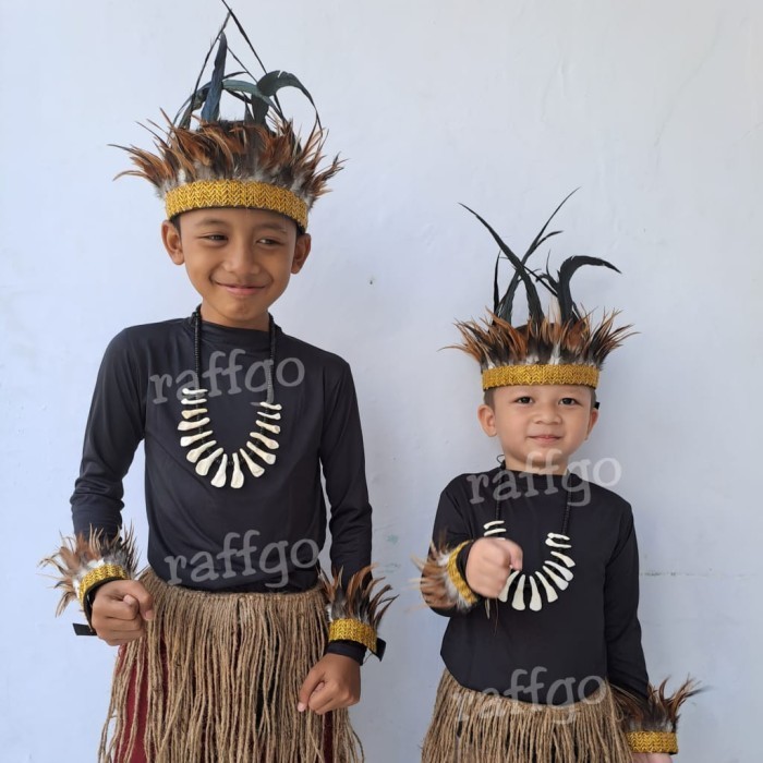 baju adat papua anak laki laki