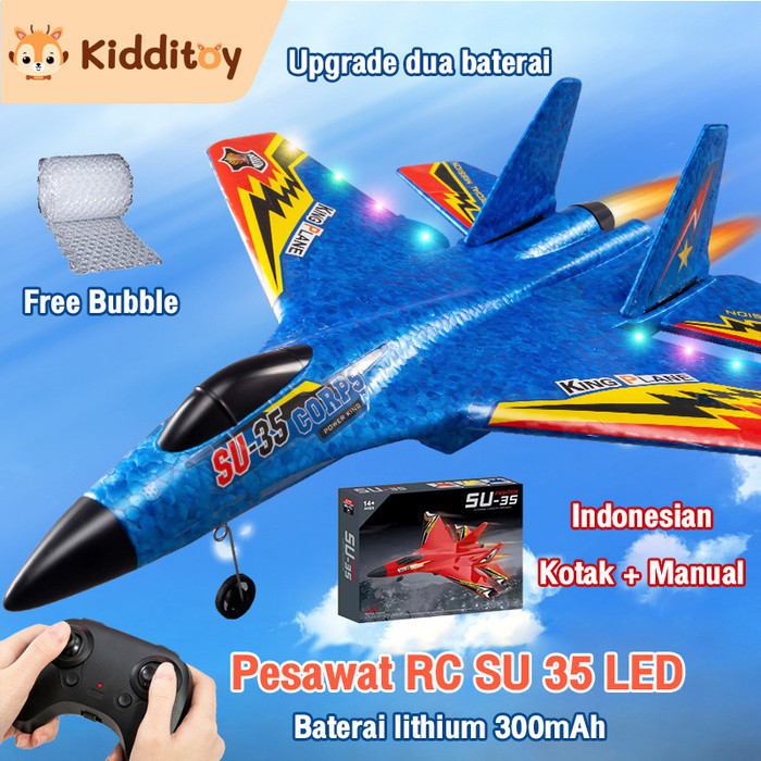 Mainan Pesawat Remote Control Rc Pesawat Terbang Led Glider Airplane