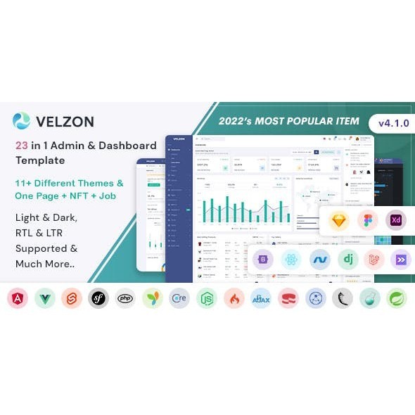 [DASHBOARD] Velzon - Admin &DashboardTemplate
