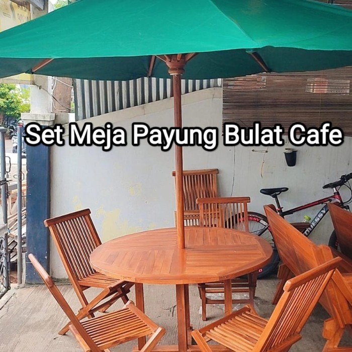 Meja Payung Set Resto/Taman/Outdoor Terlaris