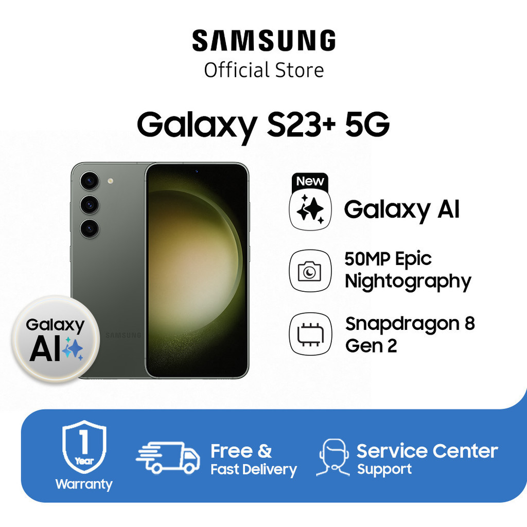 Samsung Galaxy S23+ 5G 8GB/512GB - Green, Handphone AI
