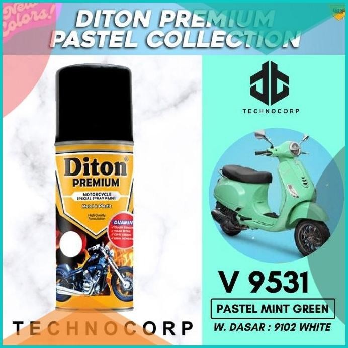 CAT DITON PREMIUM V 9531 PASTEL MINT GREEN / VESPA FLAMBOYAN TOSCA 19F
