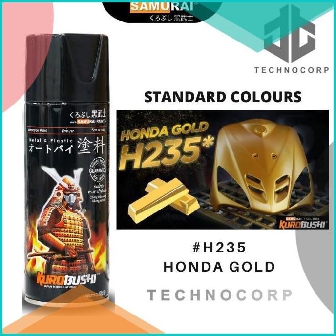 CAT SAMURAI PAINT H235 HONDA GOLD / EMAS METALLIC 24K GOLD VELG 19F3B2