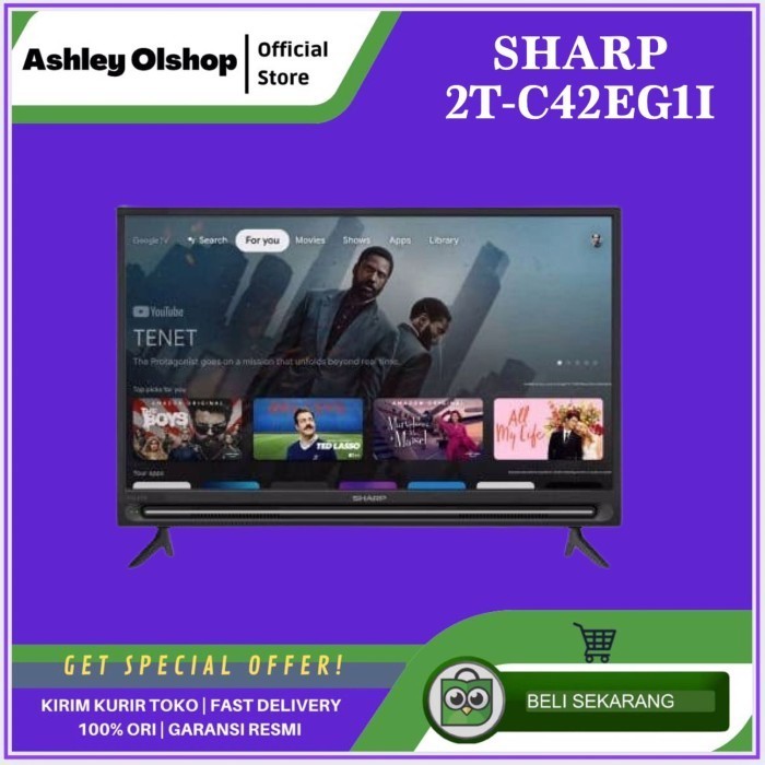 Promo Tv Android Google Tv 42 Inch Digital Tv Sharp 42Eg1I Pengganti C42Bg1I .