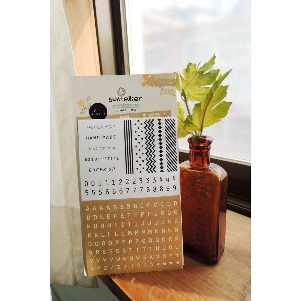 

SUATELIER Stickers No. 1020 Letter
