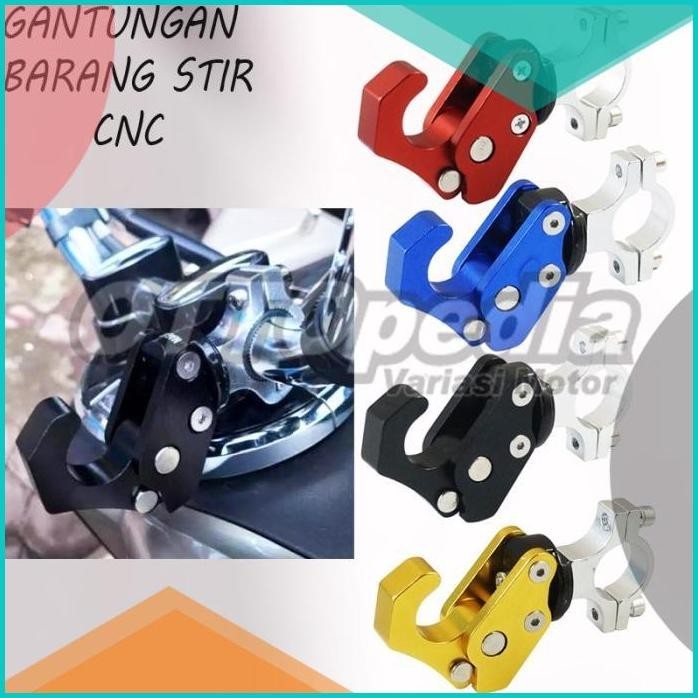 Hook Variasi Cantelan Gantungan Barang Stir CNC Motor PCX X ride FU 19