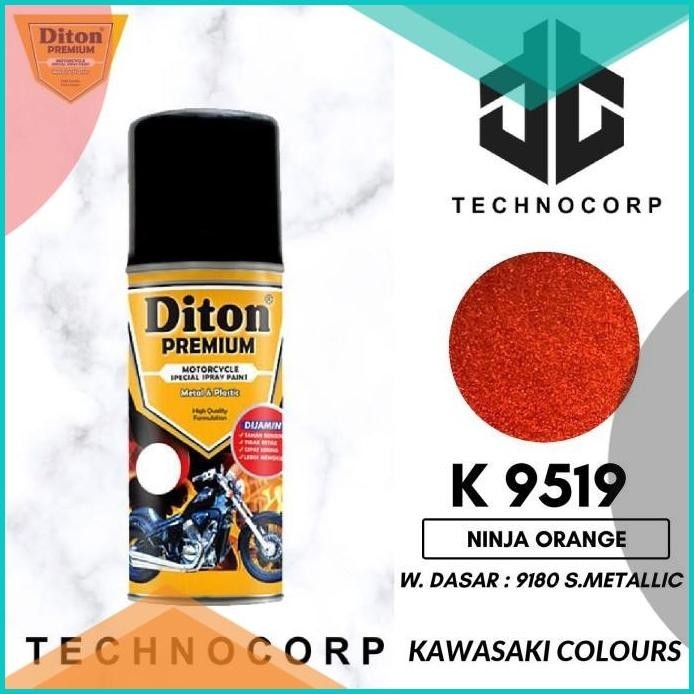 CAT DITON PREMIUM K 9519 NINJA ORANGE / KAWASAKI ORANGE METALLIC 19F3B