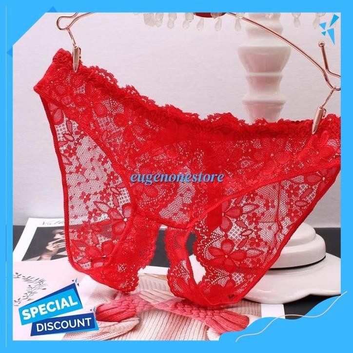 CD OPEN CROTCH WANITA UKURAN JUMBO LINGERIE TRANSPARAN  GRATIS ONGKIR