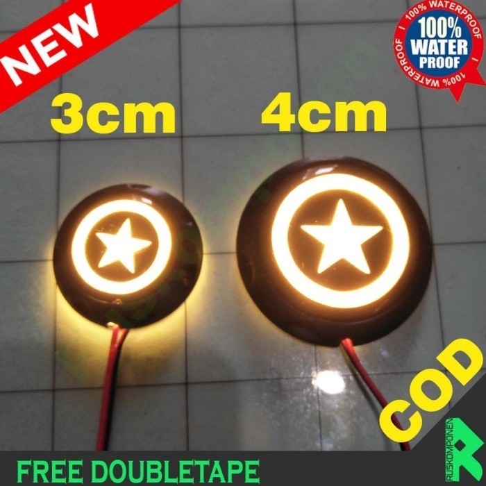 PALING BARU CUSTOM EMBLEM MOTOR LED AKSESORIS MOTOR VARIASI MOTOR LAMPU LED CUSTOM