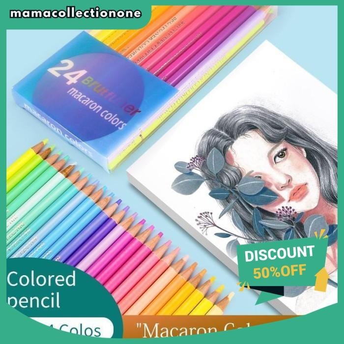 

BRUTFUNER MACARON 12/24/50 COLORED PENCIL PROFESSIONAL PASTEL DRAWING KUALITAS TERBAIK