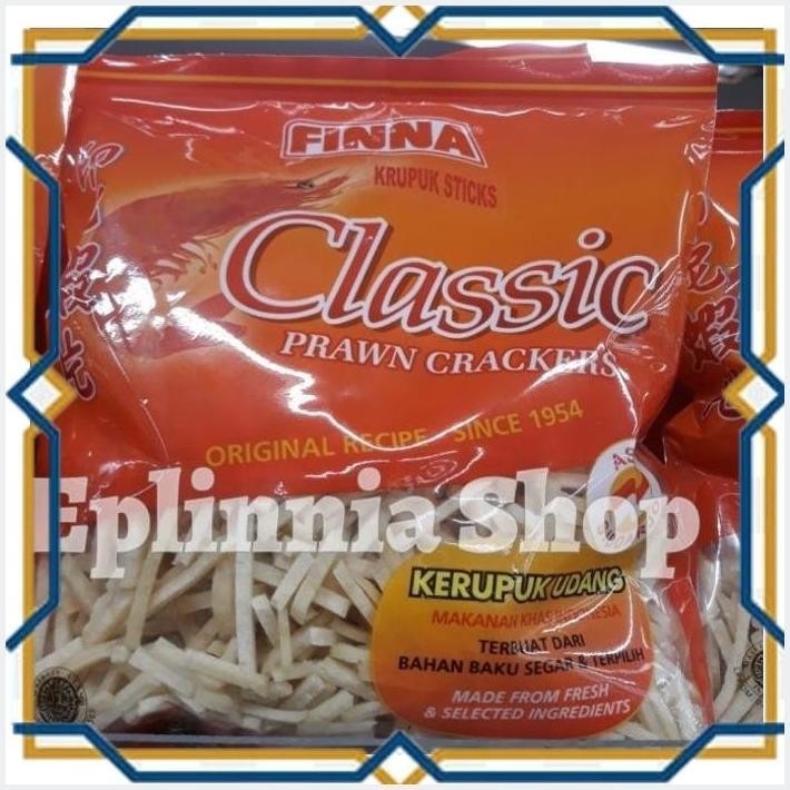 

[EPL] FINNA STICKS CLASSIC PRAWN CRACKERS 400 GR - KERUPUK UDANG STIK