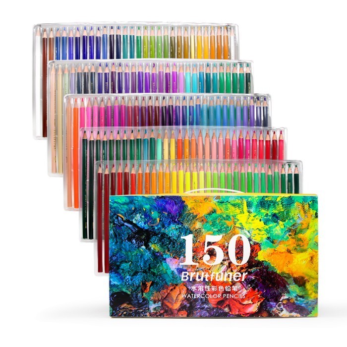 

Water Soluble Color Brutfuner Painting Water Pencils Color Set 150Pcwa