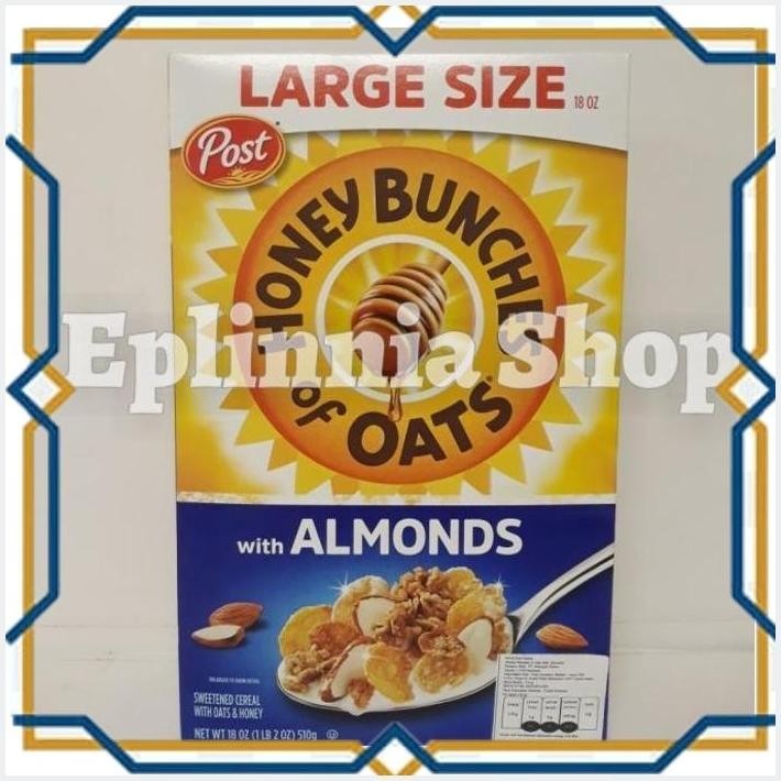 

[EPL] CEREAL POST HONEY BUNCHES OF OATS WITH ALMOND LARGE SIZE 510 GR SEREAL