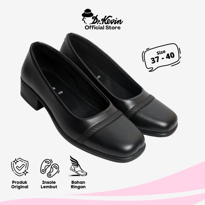 Dr. Kevin Sepatu Formal Wanita Pantofel Resmi Nomor Besar 531-033 B77S