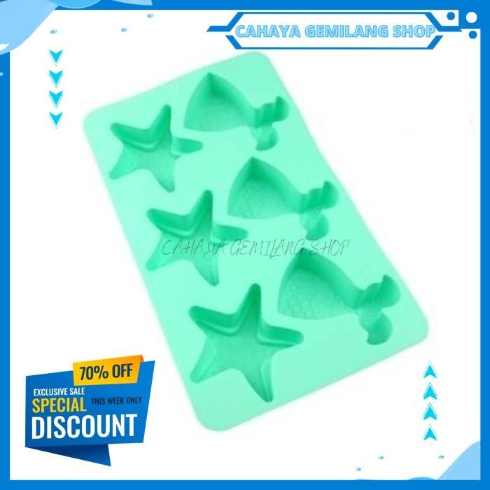 CETAKAN SILIKON ES PONDAN KUE ULTAH MERMAID BDAY CAKE ICING MOLD   BEST SELLER 