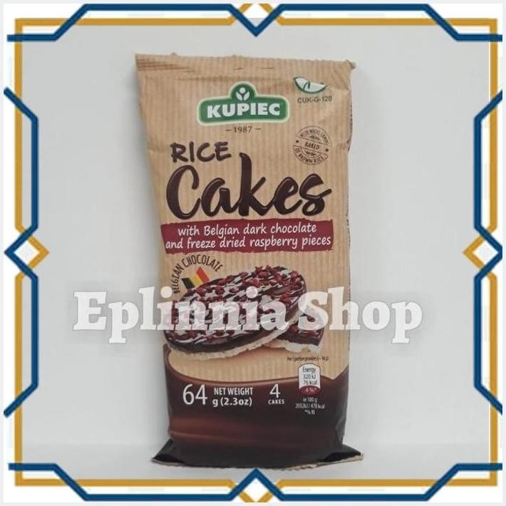 

[EPL] KUPIEC RICE CAKES WITH BELGIAN DARK CHOCOLATE AND RASPBERRY 64 GR