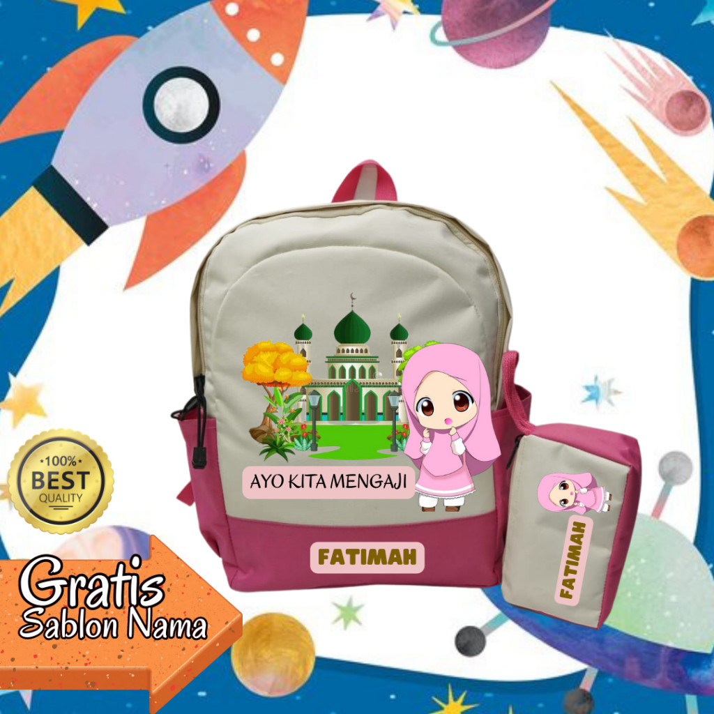 TAS MENGAJI ANAK / TAS NGAJI ANAK SOLEH / TAS MENGAJI ANAK CUSTOME