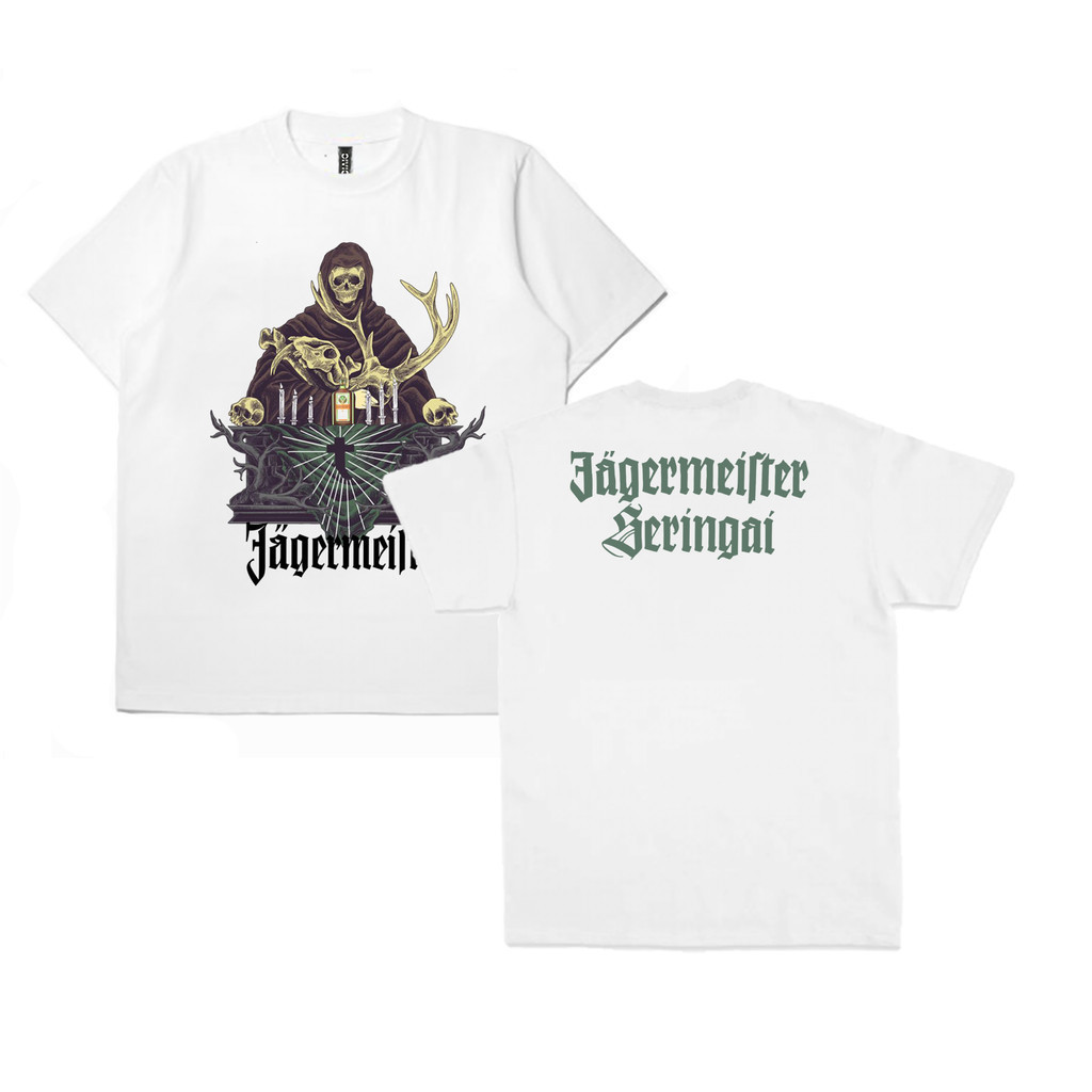 T-shirt Band Seringai X Jagermeister White