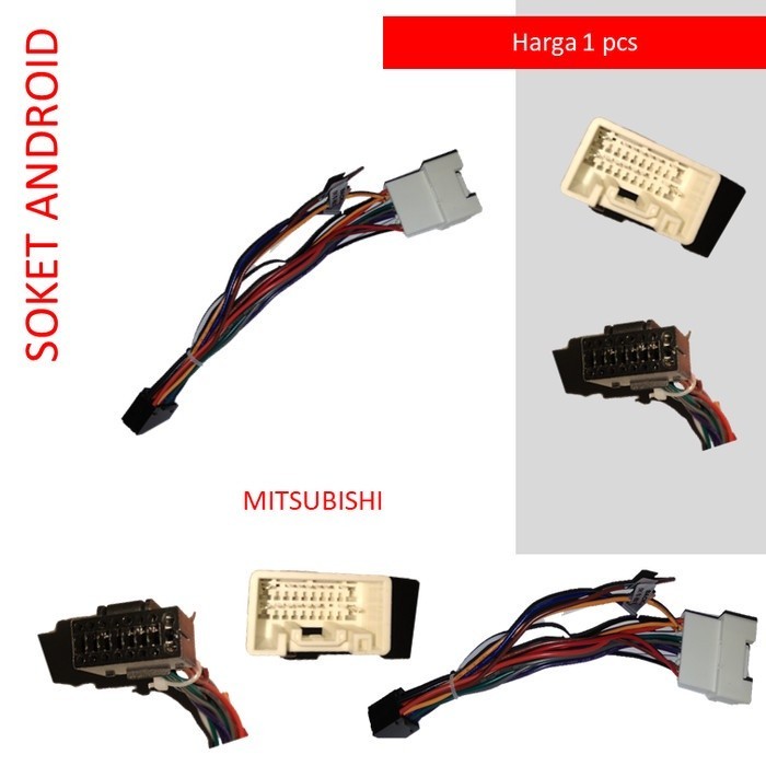 Soket Head Unit Android Mitsubishi PNP
