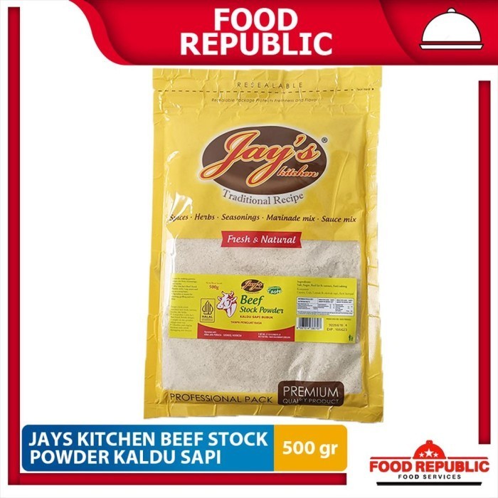 

Jays Beef Sto / Kaldu Sapi Bubuk 500 Gr Tanpa Msg & Halal