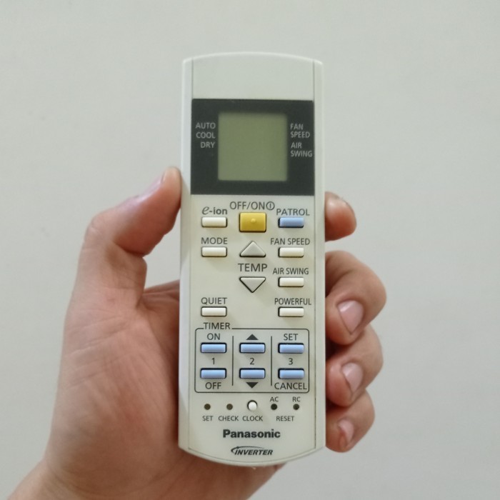 Remot Remote AC Original Panasonic Inverter Patrol e-ION Single Swing