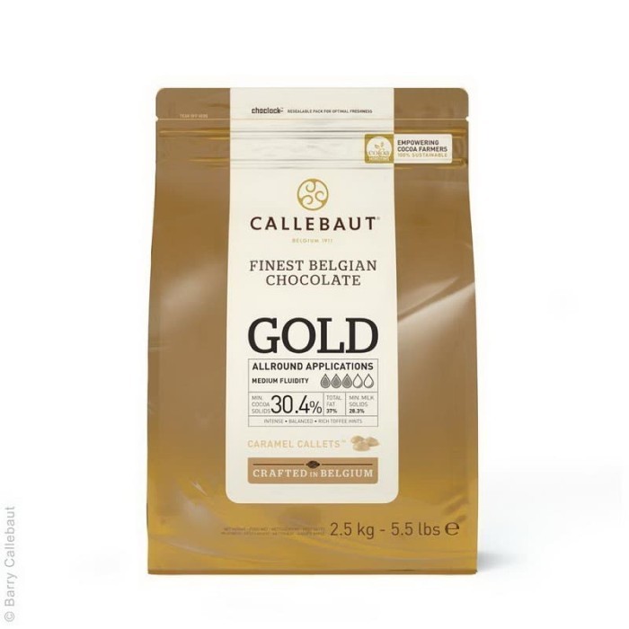 

Cabina Callebaut 830 Gold Caramel Chocolate Couverture 30,4% Belgia 1Kg