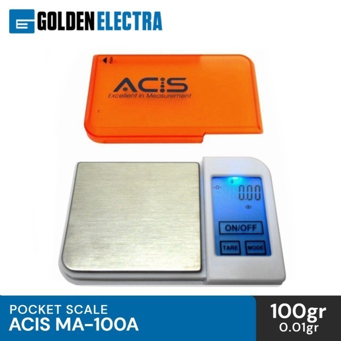 Timbangan Digital Mini Emas Batu Akik, Acis / Ma-100A Pocket Scale