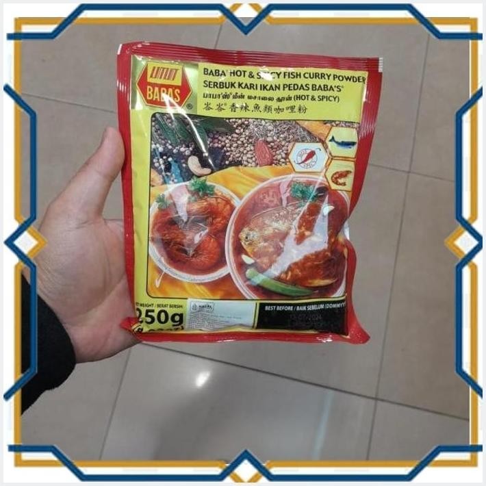 

[LDY] BABA HOT & SPICY FISH CURRY POWDER250GR SEBUK KARI IKAN PEDAS