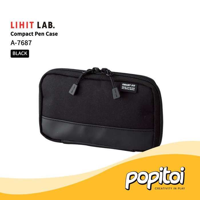 

Lihit Lab A-7687 Compact Pen Case Tempat Kotak Pensil Sekolah Pouch