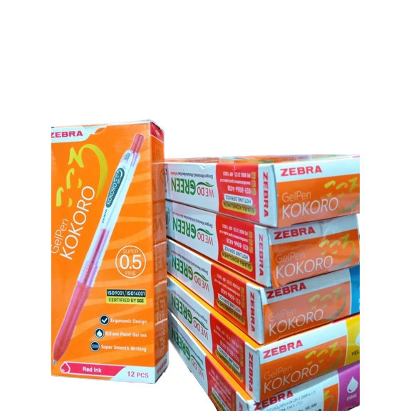 

Tbmo Bolpen Kokoro Warna Per Pack Isi 12 / Bolpen Gel Warna