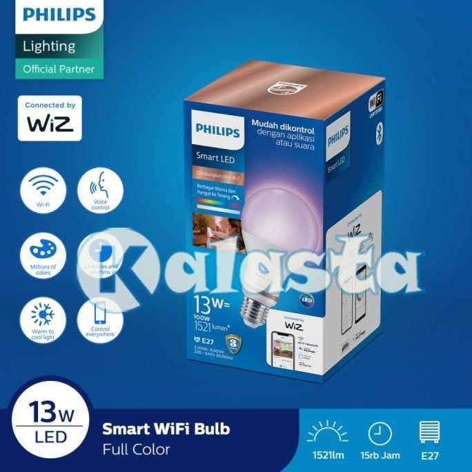 Lampu Led Philips Smart Wifi Tunable White & Rgb 16Juta Warna 13Watt 13W - Philips Led Smart Wifi