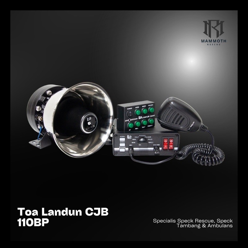 Landun sirine patwal polisi cjb 110bp