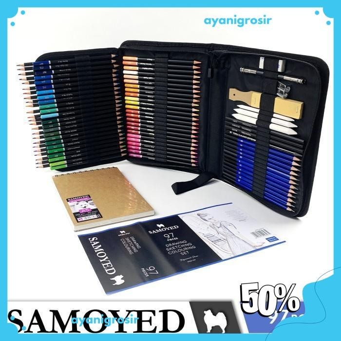 

PERALATAN GAMBAR SKETSA / DRAWING SKETCHING COLOURING SET SAMOYED P97 KUALITAS TERBAIK