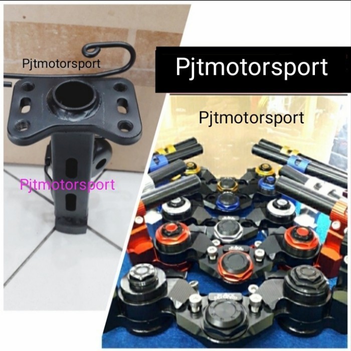 Stang Jepit Adjustable Setelan Nmax-155 2020 / 2021 Black Diamond